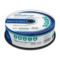 MEDIARANGE DVD+R MediaRange DL 8x 25pcs Cake Inkjet...