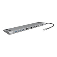 LOGILINK Dockingstation USB 3.2, 2x HDMI 11-Port, PD5, schw.