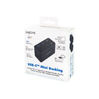 LOGILINK Dockingstation USB 3.2 (G1) HDMI,10-Port,PD4,schw.