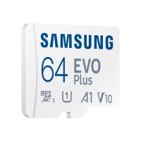 SAMSUNG EVO Plus 64GB microSDXC UHS-I U1 130MB/s Full HD Speicherkarte inkl. SD-Adapter