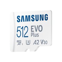 SAMSUNG EVO Plus 512GB microSDXC UHS-I U3 130MB/s Full HD...