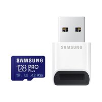 SAMSUNG PRO Plus 128GB microSDXC UHS-I U3 160MB/s Full HD...