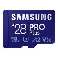 SAMSUNG PRO Plus 128GB microSDXC UHS-I U3 160MB/s Full HD...