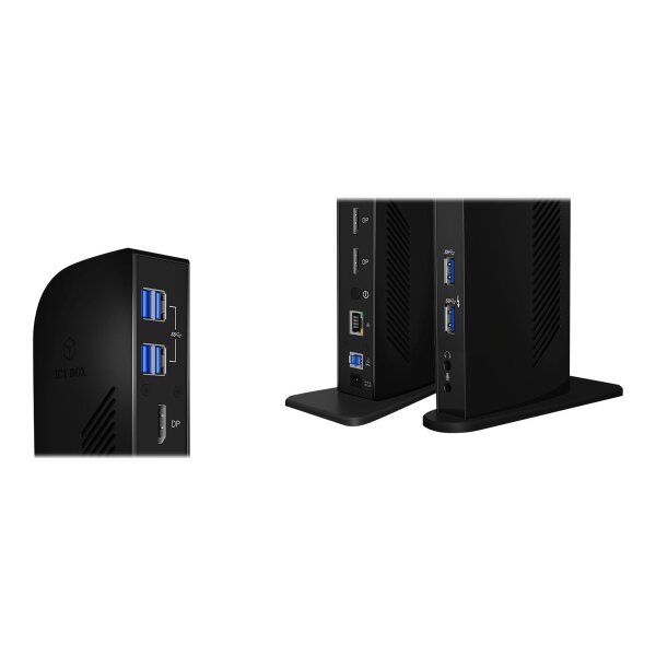 RAIDSONIC Multi Dockingstation IcyBox USB 3.0 -> HDMI/DVI/USB3.0/LAN/A retail