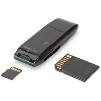 DIGITUS USB 2.0 SD/Micro SD Kartenleser für SD...