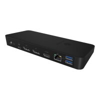 ICY BOX IB-DK2405-C - Dockingstation - USB-C - HDMI, DP -...