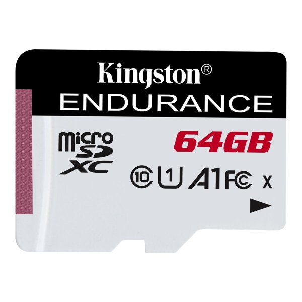 KINGSTON 64GB microSDXC Endurance 95R/45W C10 A1 UHS-I Card Only