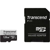 TRANSCEND 128GB microSD w/ adapter U1 High Endurance