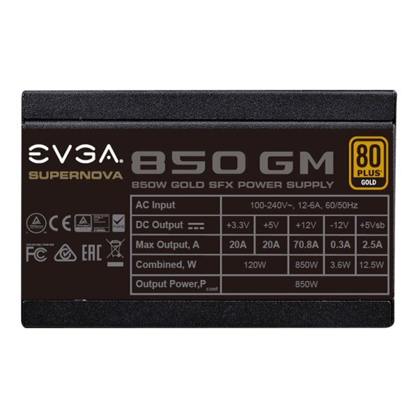EVGA 850W SuperNOVA 850 GM Fully Modular (80+Gold)