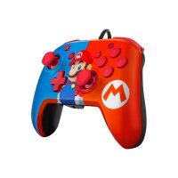 PDP Controller Faceoff Deluxe+Audio Mario Switch
