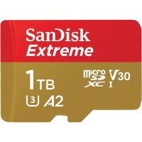 SANDISK Extreme 1TB microSDXC Speicherkarte Kit (2022)...
