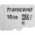 TRANSCEND SD microSD Card  16GB Transcend SDHC USD300S-A w/Adapter