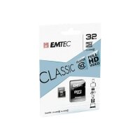 EMTEC microSDHC 32GB Class10 Classic inkl. Adapter