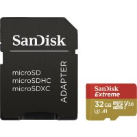 SANDISK Extreme microSDHC 32GB inkl. Adapter