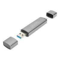 DIGITUS DA-70886 - Kartenleser (SD, microSD) - USB 3.0/USB-C