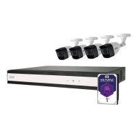 ABUS TVVR33842T - DVR + Kamera(s) - verkabelt (LAN 10/100) - 8 Kanäle - 1 x 1TB - 4 Kamera(s) - CMOS