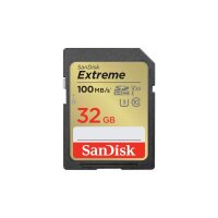 SANDISK Extreme 32 GB SDHC Speicherkarte 2022 (bis zu 100MB/s, Cl10, U3, V30)