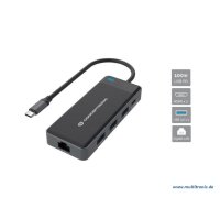 CONCEPTRONIC Adapter USB-C->2xHDMI,GbE,PD,3xUSB3.0...