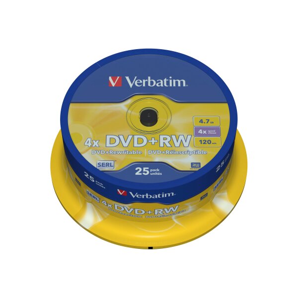 VERBATIM DVD+RW 25er Spindel