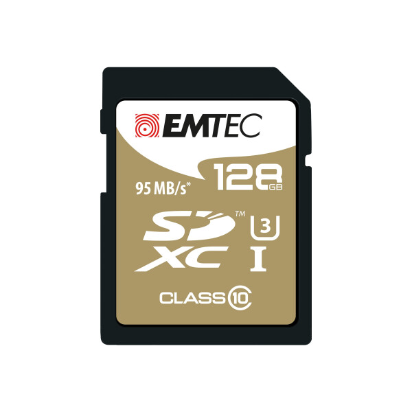 EMTEC SD Card 128GB Emtec SDXC (CLASS10) Speedin + Kartenblister