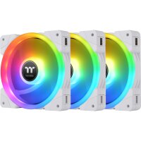 THERMALTAKE SWAFAN EX14 RGB PC Cooling Fan White TT Premium Edition (weiß, 3er Pack, inkl. Controlle