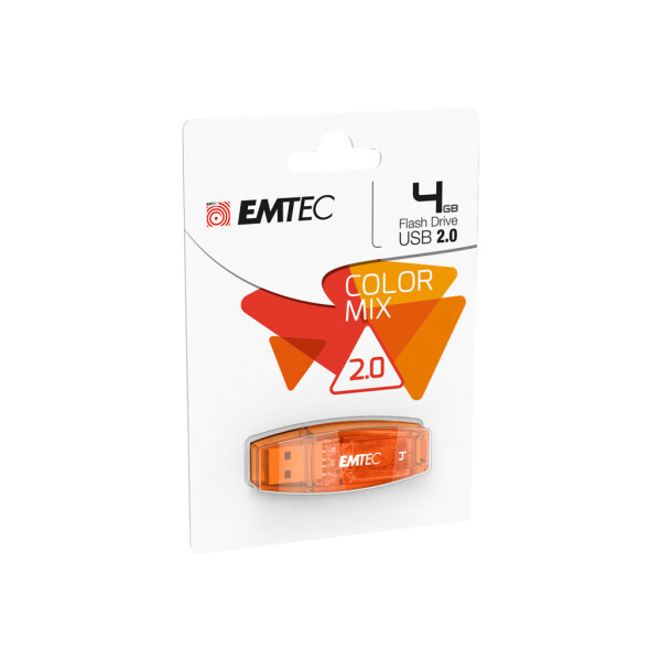 EMTEC USB-Stick 4GB EMTEC C410 Color Mix USB 2.0 red
