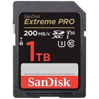 SANDISK Extreme Pro 1 TB SDXC Speicherkarte 2022 (bis 200 MB/s, Cl10, U3, V30)