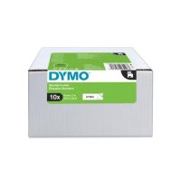 DYMO 1x10 Dymo D1 Schriftband 9mmx7m schwarz auf...