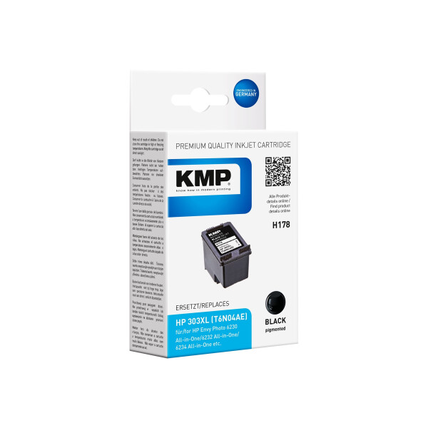 KMP Patrone HP 303XL (T6N04AE) comp. black 600 S. H178