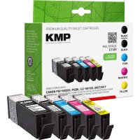 KMP Tintenpatrone ersetzt Canon 580PGBKXXL (1970C001),...