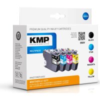 KMP Tintenpatrone ersetzt Brother LC3217BK, LC3217C,...