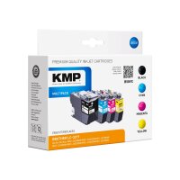 KMP Tintenpatrone ersetzt Brother LC3219XLBK, LC3219XLC,...