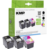 KMP Tinte ersetzt HP 301XL Kompatibel Schwarz, Cyan,...