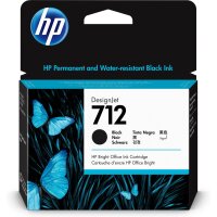 HP 712 38-ml Black DesignJet Ink Cartridge