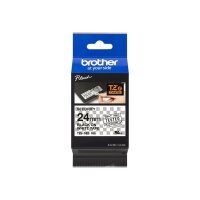 BROTHER Schriftbandkassette TZe-SE5 /  weiß / schwarz / 8m / 24mm / laminiert / f. P-touch 350, 540,