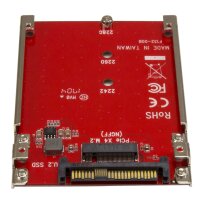 STARTECH.COM M.2 auf U.2 Adapter - für 1xM.2 NVMe SSD-U.2 SFF-8639 Host Interface - SSD M.2 -NVME M.