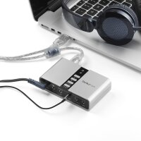 STARTECH.COM USB 2.0 Soundbox 7.1 Adapter - externe USB Soundkarte mit SPDIF Didital Audio  - Extern