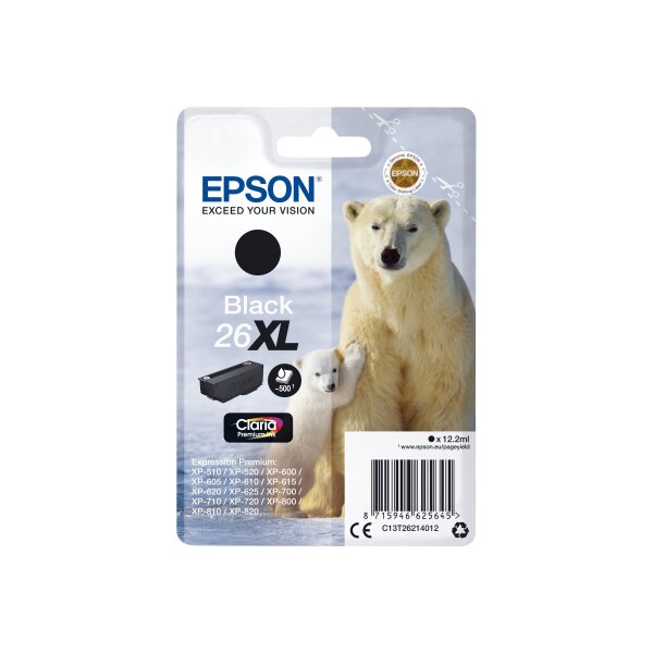 EPSON 26XL XL Schwarz Tintenpatrone
