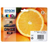 EPSON 33XL Multipack 5er Pack XL Schwarz, Gelb, Cyan, Magenta, Photo schwarz Tintenpatrone