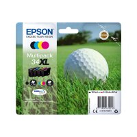 EPSON 34XL 4er Pack XL Schwarz, Gelb, Cyan, Magenta Tintenpatrone