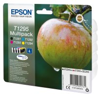 EPSON T1295 Multipack 4er Pack L Größe Schwarz, Gelb, Cyan, Magenta Tintenpatrone