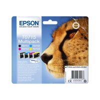 EPSON T0715 Multipack 4er Pack Schwarz, Gelb, Cyan, Magenta Tintenpatrone