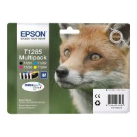 EPSON T1285 Multipack 4er Pack Schwarz, Gelb, Cyan, Magenta Tintenpatrone