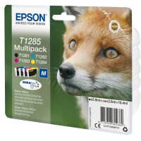 EPSON T1285 Multipack 4er Pack Schwarz, Gelb, Cyan, Magenta Tintenpatrone
