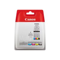 CANON CLI 571 C/M/Y/BK Value Pack 4er Pack Schwarz, Gelb, Cyan, Magenta Tintenbehälter