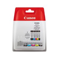 CANON PGI 570/CLI 571 PGBK/BK/C/M/Y Multi Pack 5er Pack Schwarz, Gelb, Cyan, Magenta Tintenbehälter