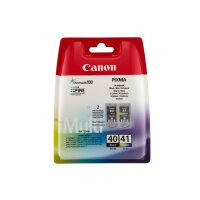 CANON PG 40 / CL 41 Multi Pack 2er Pack Schwarz, Farbe (Cyan, Magenta, Gelb) Tintenbehälter
