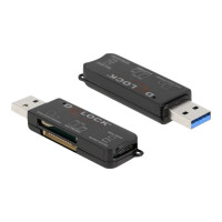 DELOCK SuperSpeed USB Card Reader für SD/Micro SD/MS...
