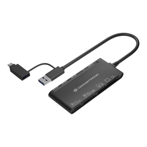 CONCEPTRONIC Card Reader USB3.0+/C SD,MicroSD,MMC,M2,CF   sw
