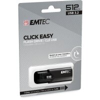 EMTEC USB-Stick 512GB B110  USB 3.2 Click Easy Black